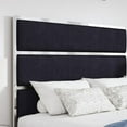 thumbnail image 2 of VanAcc King Upholstered Bed Frame with 59" Tall Headboard & Footboard/Black, 2 of 7