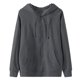 thumbnail image 1 of pstuiky Camisas de manga larga de invierno para hombre, Sudadera holgada de manga larga con capucha y hombros caídos para hombre Tops de hombre m, 1 of 2