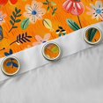 thumbnail image 4 of Feelyou Cherry Blossoms Teens Curtains Pack of 2 (42x84 Each), Orange Flower Floral Curtains Blackout, Retro Rustic Fashion Bedroom Curtains, Curtains and Drapes Room Decor, 4 of 6
