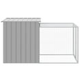 thumbnail image 4 of vidaXL Chicken Cage with Run Anthracite 43.3"x320.1"x43.3" Galvanized Steel, 4 of 4
