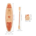thumbnail image 2 of OULII 1Set Plastic Canoe Model Decor with Detailed Design Assorted Color for Home Office Display, 2 of 6
