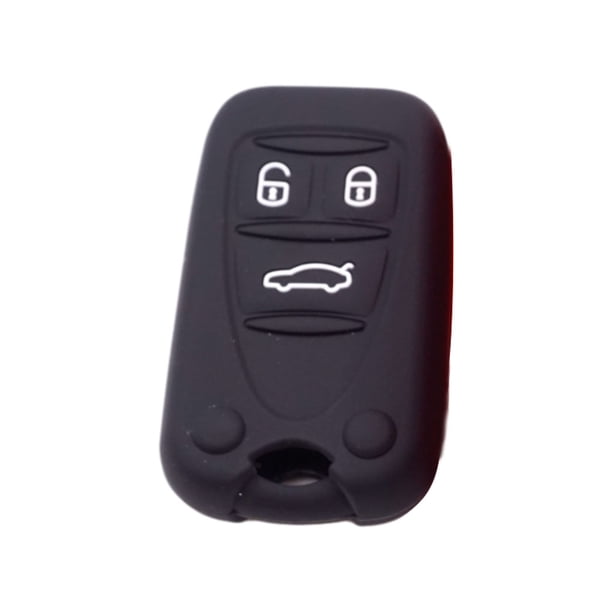Riwesomey Funda de silicona para llave de coche, funda protectora para llaves de vehículo, accesorios de actualización para automóvil, piezas Automoción decorativa y accesorios Negro