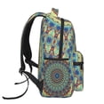 thumbnail image 3 of Fotbe Round Mandala1 Mochila Casual con Estampado para Escuela, Viajes y Actividades al Aire Libre - Duradera, Ligera y Cómoda, 3 of 5