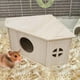 thumbnail image 1 of Casa Erizo Pequeño Hábitat de Animales de Madera Ocultar Choza Patio de Juegos Pequeño Hábitat de Animales Resistente Natural Suministros para Mascotas, 1 of 5