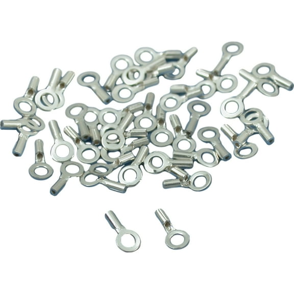 50 Sterling Silver Crimp Necklace Cord End Beading 6mm