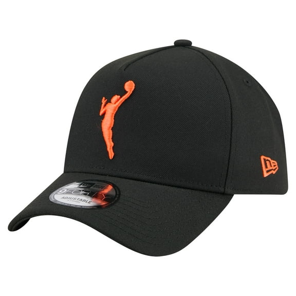 Unisex-New Era Black WNBA Core Logo A-Frame 9FORTY Adjustable Hat