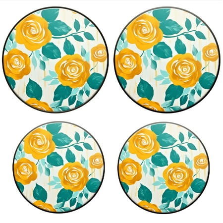 

Bahomeck Gas Stove Burner Cover Set Of 4 Roses In Vintage Floral Pattern Background Metal Electric Stove Burner Covers Protecting Gas Stoves Kitchen Decor，8 Inch And 10 Inch