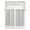 Brown, variant on Brown Grey Stripe Tier Curtains 45 Inches Long, Modern Farmhouse Vertical Striped Window Treatment Curtain Drapes, Small Curtain Drapes for Bathroom Laundry Room, 27.5"x45", 2 Panels