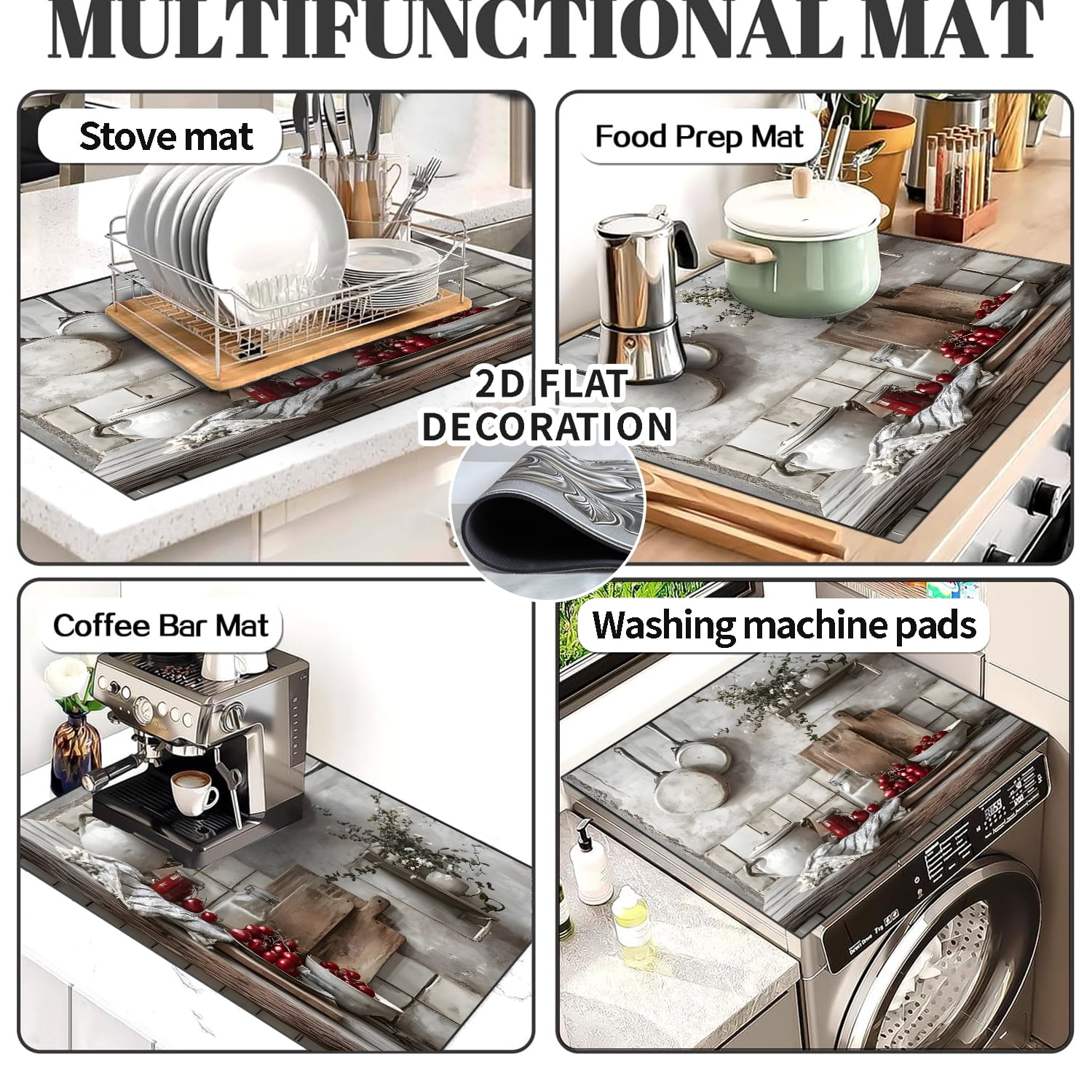 Heat-Resistant Glass Stove Top Cover– 28.5x20.5 Inch Electric Stove Protector, Scratch-Resistant, Expands Counter Space, Stylish Kitchen Decor