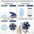 thumbnail image 2 of Usb Portable Clip On Stroller Fan, 3 Speeds Settings, Flexible Bendable Mini Personal Desk, 2 of 4