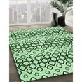 thumbnail image 3 of Ahgly Company Machine Washable Indoor Round Transitional Mint Green Area Rugs, 7' Round, 3 of 7