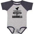 thumbnail image 3 of Inktastic Easily Distracted by Squirrels Boys or Girls Baby Bodysuit, 3 of 5