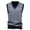Silver, variant on Shirts for Men Sleeveless Plaid British Style V-Neck Elastic Winter Padded Knit Sweater Tank,Tops for Men Plus Size Dark Gray XXL