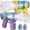Blue, variant on Sunforu 2-Pack Automatic Bubble Machines, 12-Hole Bubble Maker with LED Lights, Leak-Proof Bubble Toy for Toddlers, Parties & Christmas, Indoor & Outdoor Fun
