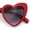 Red Smoke, variant on Girls Kid Size Heart Shape Lolita Valentine Love Sunglasses Black - Smoke