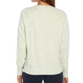 thumbnail image 3 of GAP Women's Long Sleeve Henley French Terry Sweatshirt (Heather Grey, M), 3 of 4