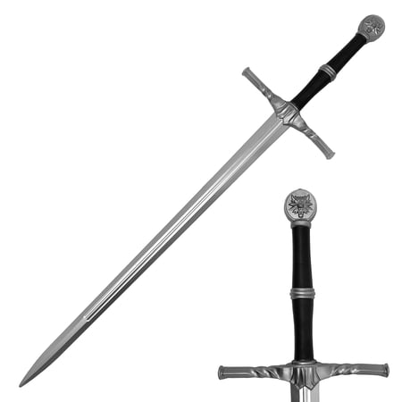 45 " Otaku Gear Full Adult Size Medieval Foam Practice Sword for Cosplay LARP Costume Halloween (Wild Hunt)