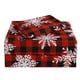thumbnail image 1 of Juego de sábanas JSD Red Buffalo Plaid Snowflakes, tamaño doble, 3 piezas, 1 of 6