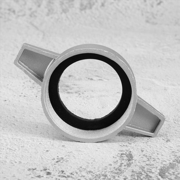 2X Accesorios para de Agua Llave de Conexión de Tubería de Aluminio de 2 Pulgadas con Junta de Goma Conector de Bomba Conexión de Tubería