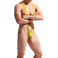 thumbnail image 5 of ZToonmas Men's Leotard Bodysuit Thong Hanging Neck Integrated Jumpsuit Underwear for Daily Wear, 5 of 6