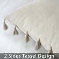 thumbnail image 4 of 2 Pcs Throw Pillow Cover with Tassel, Soft Velvet Throw Pillow Case Sofa Cushion Case, 4 of 9