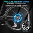 thumbnail image 6 of F26-750W Off-Road Electric Bike, 26" Tire 55 Miles Electric Bike ,48V 10.5 Internal Battery, Top Speed 20MPH, Professional 7 Speed ，Adult electric bicycle，UL2849,Ages 16+​​, 6 of 8