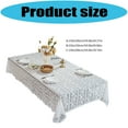 thumbnail image 5 of Elegant Lace Tablecloth For Dining Room Polyester Fabric Flower Pattern Design, 5 of 10