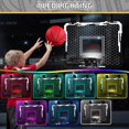 thumbnail image 2 of Canasta de baloncesto interior QDRAGON para niños con 7 luces LED, 2 of 9