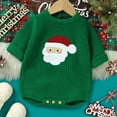 thumbnail image 2 of Coerni My First Christmas Baby Boy Outfit Baby Girl Boy Christmas Outfit Long Sleeve Letter Sweatshirt Romper Bodysuit Fall Winter Clothes, 2 of 5
