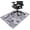 Mandala01, variant on Office Chair Mat for Hardwood & Tile Floor 36"x48",White Black Boho Aesthetic Abstract Tropical Leaves Computer Rolling Chair Mat Carpet Under Desk Non Slip Gaming Rug Low-Pile Large Protector Mat