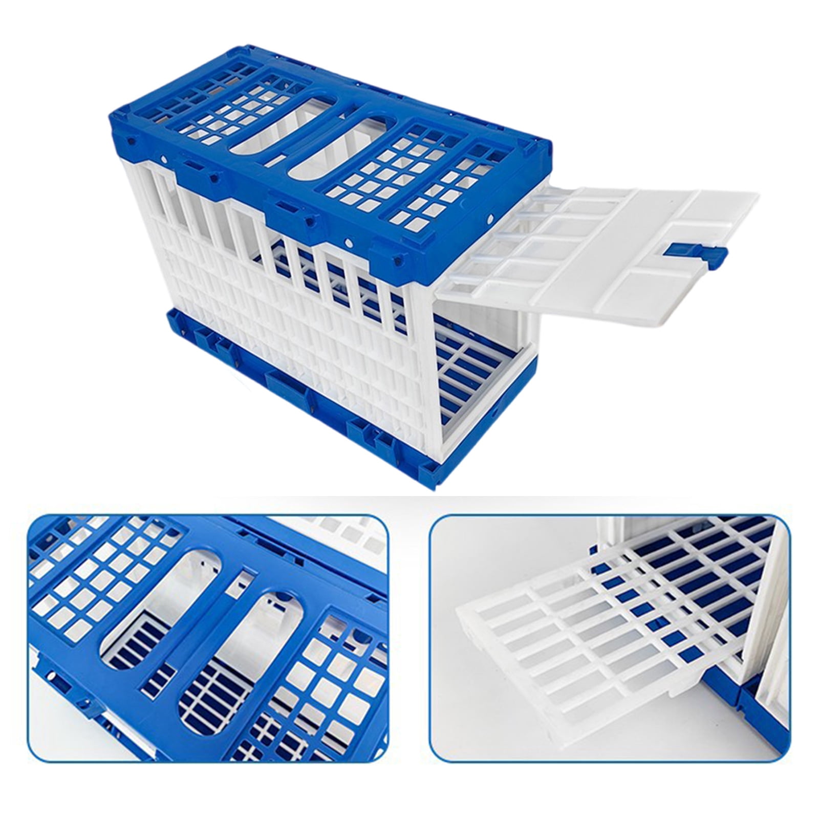Quick Assembly Plastic Bird Cage Removable Panel for Pigeons Quail Squirrels Outdoor Exercise Transport
