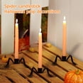 thumbnail image 5 of Halloween Spider Candle Holder, Wrought Metal Spider Shape Candlestick for Indoor Outdoor, Scary Halloween Decorations Metal Craft Spider Candle Stand for Party Mantel Dinner Table Decor, 5 of 7