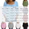 thumbnail image 3 of Neewe Womens Plain Square 3/4 Sleeve Tie Shirts Cotton Tops Casual Loose Fit Blouses Daily Outfits, 3 of 7
