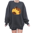 thumbnail image 1 of Nouveaux Hauts pour Femmes 2023 Mode Imprimé Col Rond Chandail Manches Longues Blouse Confortable Chandail en Molleton Coupe Décontractée Chandail en Molleton Oversize pour Femmes, 1 of 6