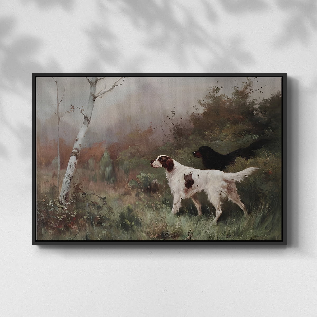 Vintage Landscape-CCLIX By Wexford Home Framed in Black Wood Gallery Wrapped Canvas 25 in. x 37 in.