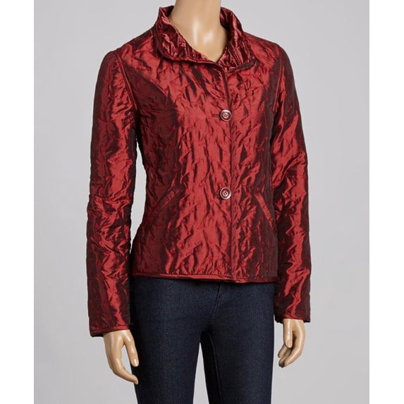 Iridescent Shimmer Quilted Jacket (Style# 7830)