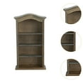 thumbnail image 6 of Dollhouse Miniature Furniture Wooden Bookcase Retro Shelf Cabinet for Doll House Decor and DIY Crafts, 6 of 9