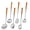 Walnut Handle - 6 Pieces Set, variant on 304 Stainless Steel Kitchen Utensils Walnut Handle - 6 Pieces Set