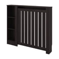 thumbnail image 7 of JERFIT Radiator Cover Cabinet with 3 Shelves, Black Engineered Wood, Ventilated Heater Enclosure, Modern Storage Organizer, 7 of 7