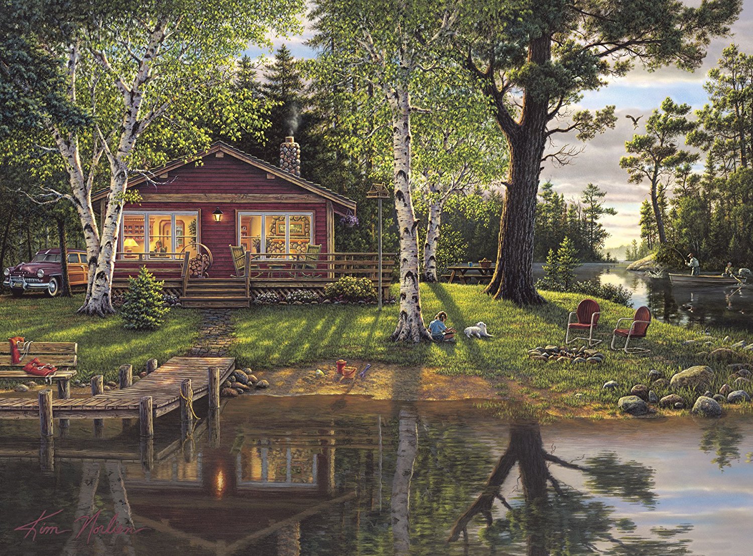 Buffalo Games Kim Norlien Simpler Times Puzzle, 1000 Piece