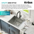thumbnail image 3 of KRAUS Standart PRO 22" Drop In / Top Mount 16 Gauge Deep Laundry Utility Stainless Steel Kitchen Sink, 3 of 7