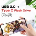 thumbnail image 4 of Disque U 128G Ordinateur mobile Double Usage 64G Rotatif USB Haute Vitesse TYPE-C64G USB pour Voiture pour Téléphone Intelligent Android, Ordinateurs, MacBook, Tablettes, PC, 4 of 5