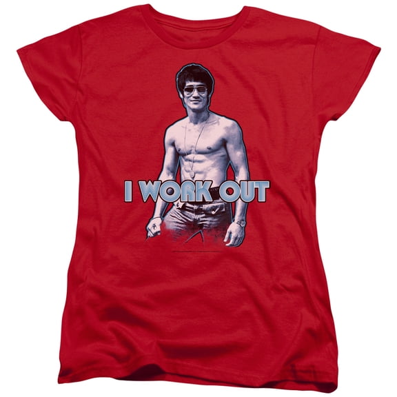 Bruce Lee - Lee Works Out - Women's Short Sleeve Shirt - XX-Large