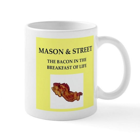 CafePress - Mason And Street Mug - 11 oz Ceramic Mug - Novelty Coffee Tea Cup