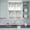Sage Green Grey, variant on 3 Piece Kitchen Curtains and Valances Set Green Cafe Curtains 36 Inch Length Eucalyptus Leaves Valance & Tier Curtain for Living Room Bedroom Small Window 54"x18" 27"x36"*2