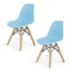 thumbnail image 1 of Sillas Infantiles para Niños con Asiento Ergonomico de Plastico y Estructura de Madera Diseño Tipo Eames - Sillas Preescolar Estilo Moderno con Soporte de Acero Set 2 Piezas, 1 of 5