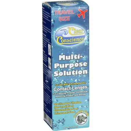 Clear Conscience Multi Purpose Contact Lens Solution - Travel Size - 3