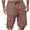 Coffee, variant on Big & Tall Men’s Stretch Canvas Cargo Shorts Heavy Duty Reinforced Pocket Casual Workwear S-5XL