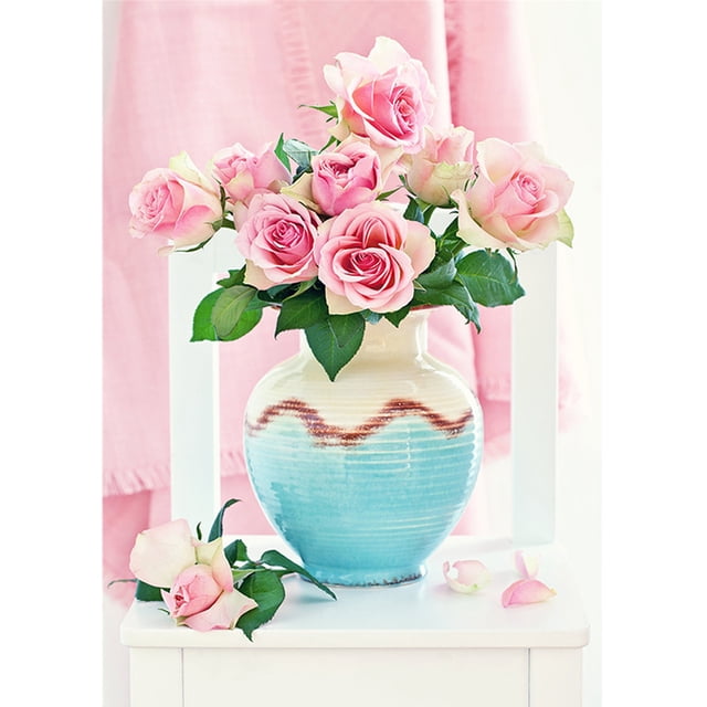Diamond Painting (DB3464) 5D DIY Kits Rose Square Picture Artesanías 20X30cm Rosa FLhrweasw Nuevo
