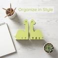 thumbnail image 4 of REGALWOVEN Decorative Metal Bookends with Hollow Tree Design, Book Ends for Shelves, Non-Skid Bookshelf Organizer Green 4.9"L x 4.9"W x 6.3"H, 4 of 5